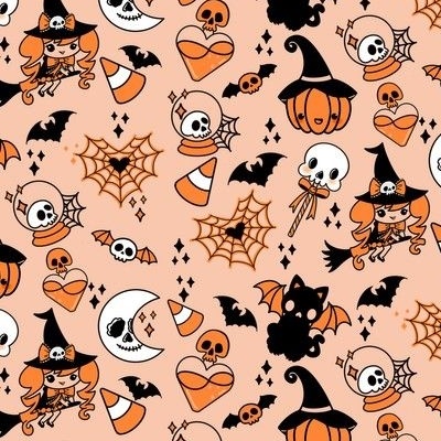 Kawaii halloween store wallpaper